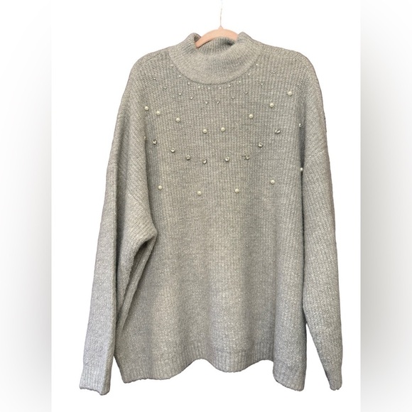 Maurices Embellished Mock Neck Sweater 2X - Picture 3 of 9